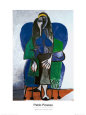 Sitting Woman with Green Scarf Picasso